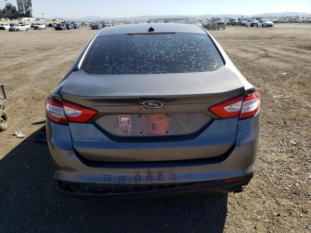 3FA6P0G73ER299263 - 2014 FORD FUSION S GRAY photo 6