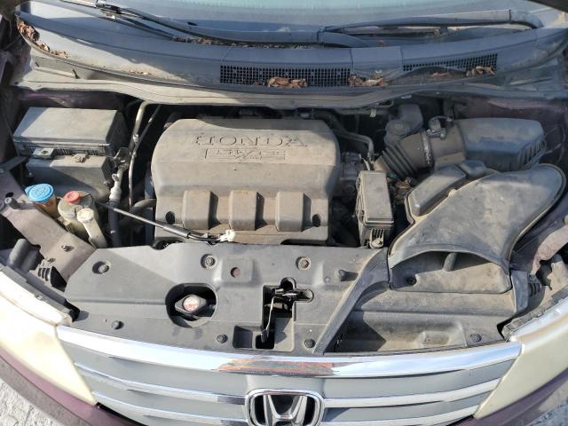5FNRL5H65CB136571 - 2012 HONDA ODYSSEY EXL BURGUNDY photo 12