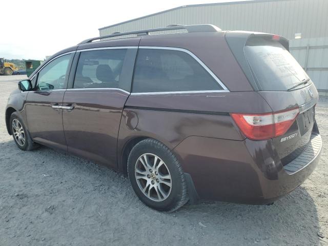 5FNRL5H65CB136571 - 2012 HONDA ODYSSEY EXL BURGUNDY photo 2
