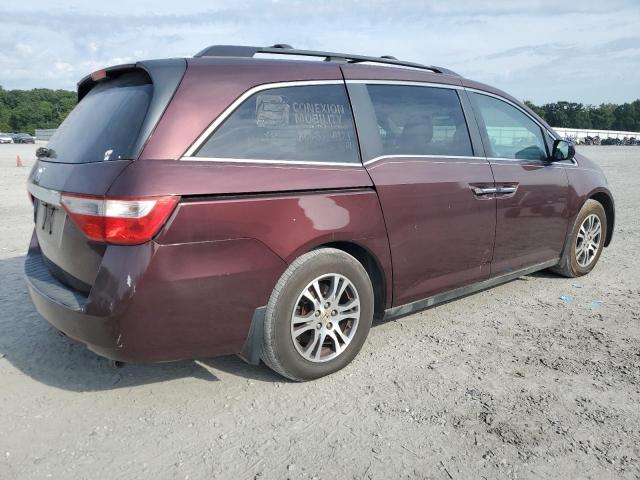 5FNRL5H65CB136571 - 2012 HONDA ODYSSEY EXL BURGUNDY photo 3
