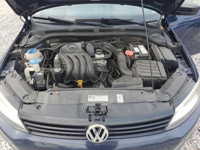 3VW2K7AJXBM109713 - 2011 VOLKSWAGEN JETTA BASE BLUE photo 11