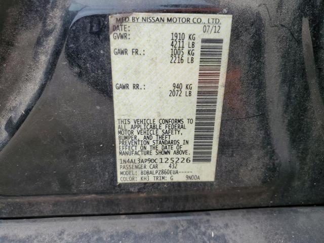 1N4AL3AP9DC125226 - 2013 NISSAN ALTIMA 2.5 BLACK photo 12