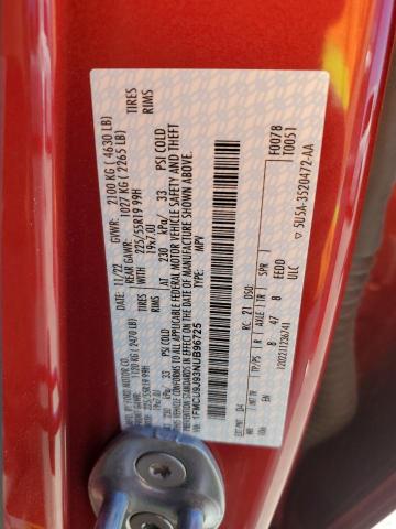 1FMCU9J93NUB96725 - 2022 FORD ESCAPE TITANIUM RED photo 13