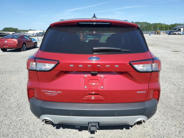 1FMCU9J93NUB96725 - 2022 FORD ESCAPE TITANIUM RED photo 6
