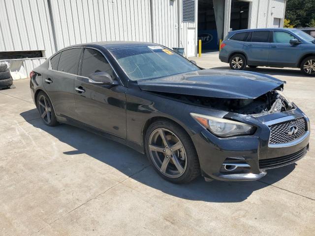 JN1BV7APXEM670964 - 2014 INFINITI Q50 BASE BLACK photo 4