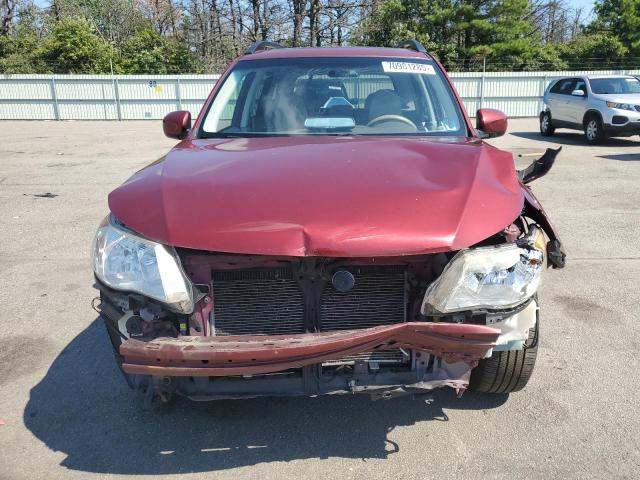 JF2SH6CC9AH803744 - 2010 SUBARU FORESTER 2.5X PREMIUM MAROON photo 5