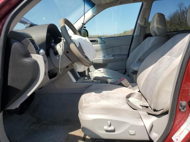 JF2SH6CC9AH803744 - 2010 SUBARU FORESTER 2.5X PREMIUM MAROON photo 7