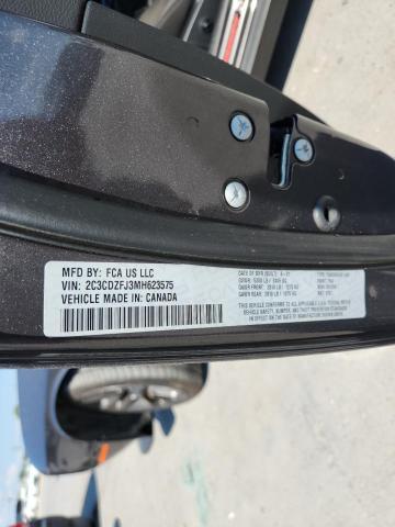 2C3CDZFJ3MH623575 - 2021 DODGE CHALLENGER R/T SCAT PACK CHARCOAL photo 12