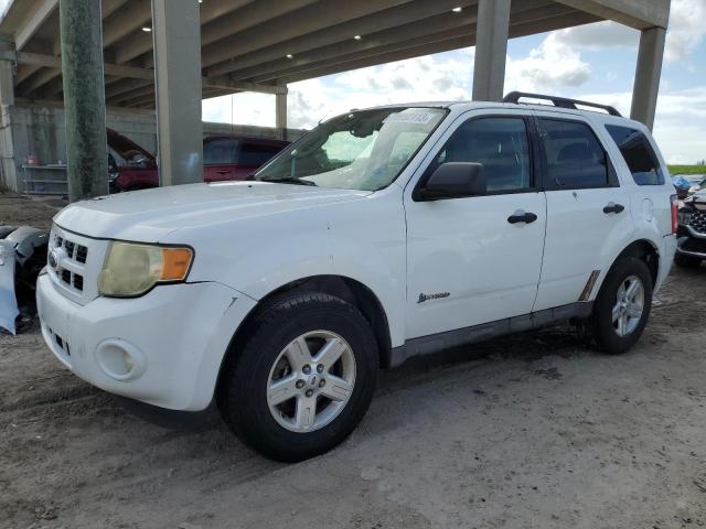 1FMCU49379KA25318 - 2009 FORD ESCAPE HYBRID WHITE photo 1