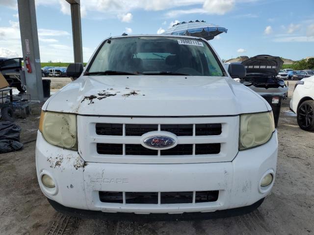 1FMCU49379KA25318 - 2009 FORD ESCAPE HYBRID WHITE photo 5