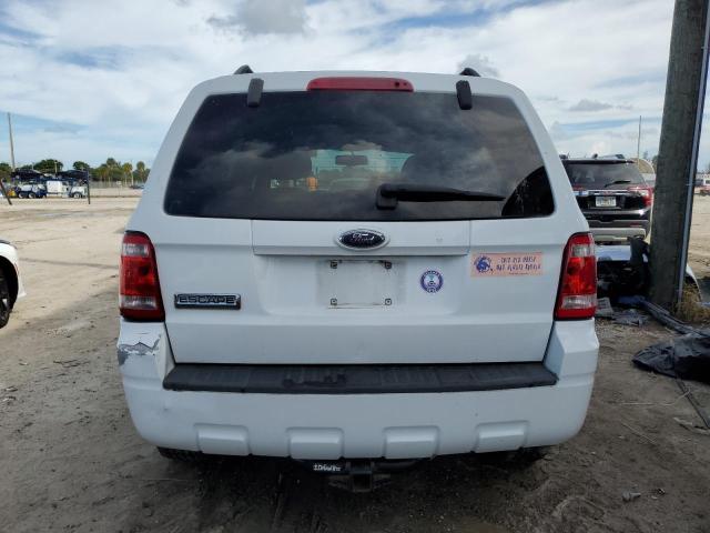 1FMCU49379KA25318 - 2009 FORD ESCAPE HYBRID WHITE photo 6