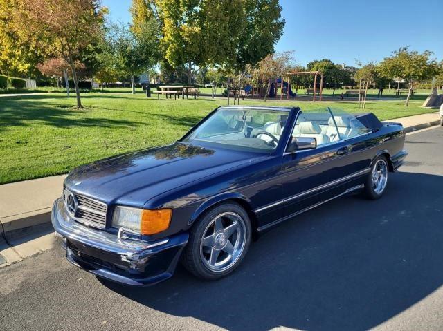 WDB1260441A083352 - 1985 MERCEDES-BENZ 500 SEC BLUE photo 2