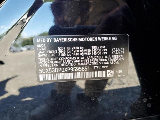 5UX53DP0XP9S95851 - 2023 BMW X3 XDRIVE30I BLACK photo 13