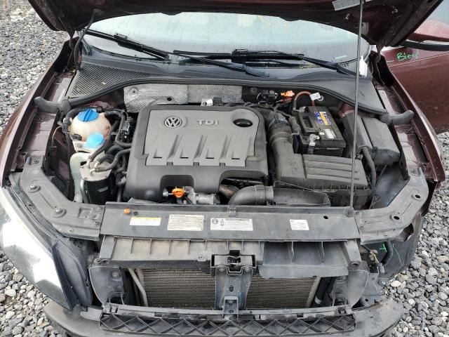 1VWBN7A34CC045602 - 2012 VOLKSWAGEN PASSAT SE 勃艮第红 照片 11