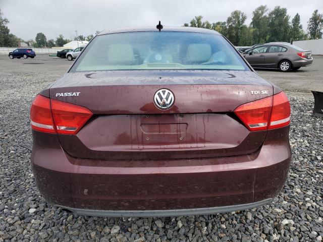 1VWBN7A34CC045602 - 2012 VOLKSWAGEN PASSAT SE 勃艮第红 照片 6