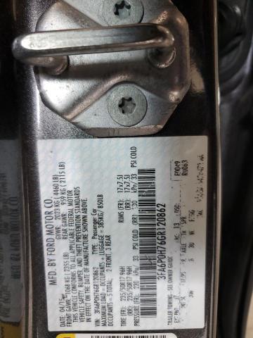 3FA6P0H76GR120862 - 2016 FORD FUSION SE 灰色 照片 12