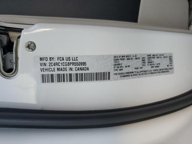 2C4RC1CG8PR550995 - 2023 CHRYSLER VOYAGER LX WHITE photo 13