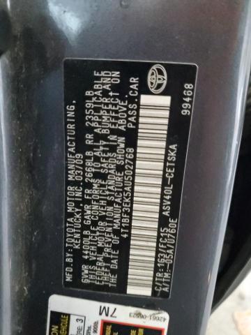 4T1BF3EK5AU502768 - 2010 TOYOTA CAMRY BASE Boz foto 13