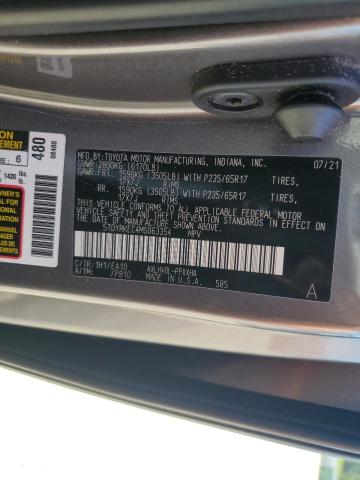 5TDYRKEC4MS063354 - 2021 TOYOTA SIENNA XLE BLACK photo 13