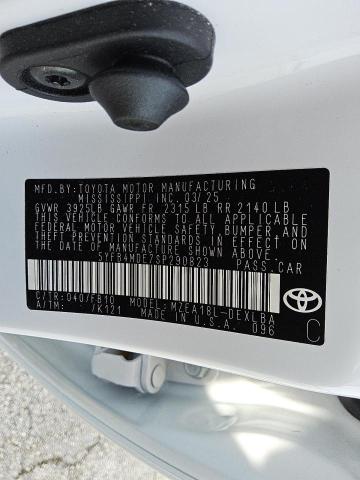 5YFB4MDE7SP290823 - 2025 TOYOTA COROLLA LE Ağ foto 12