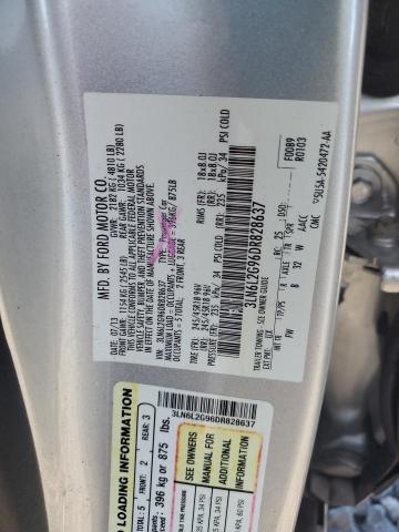 3LN6L2G96DR828637 - 2013 LINCOLN MKZ SILVER photo 12