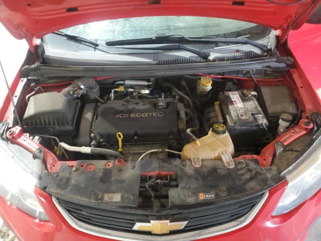 1G1JB5SH0H4137015 - 2017 CHEVROLET SONIC LS RED photo 11