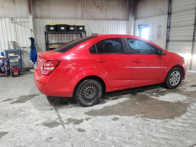 1G1JB5SH0H4137015 - 2017 CHEVROLET SONIC LS RED photo 3