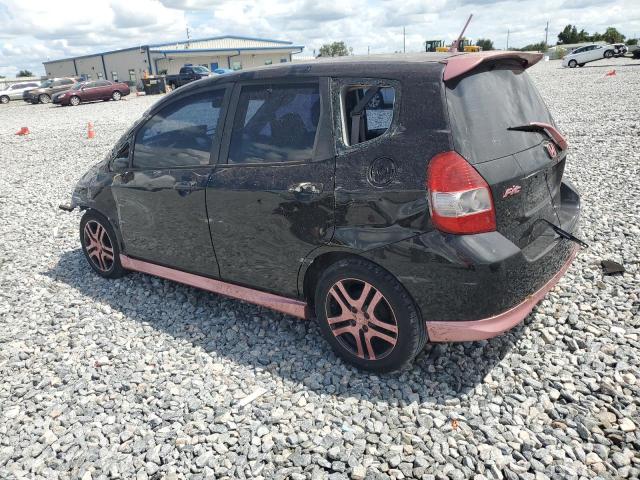 JHMGD38458S042643 - 2008 HONDA FIT BLACK photo 2
