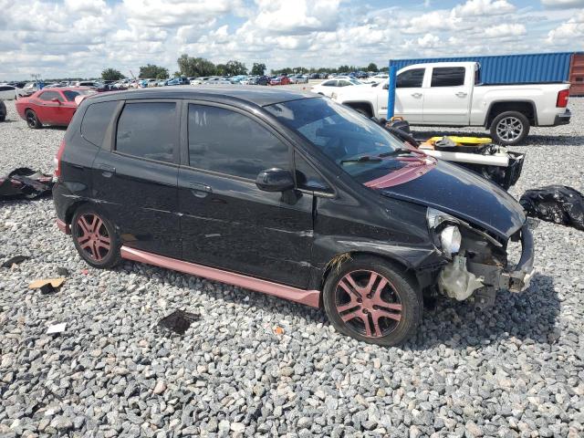 JHMGD38458S042643 - 2008 HONDA FIT BLACK photo 4