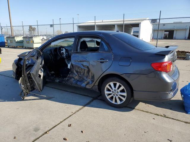 2T1BU4EE4AC500632 - 2010 TOYOTA COROLLA BASE GRAY photo 2