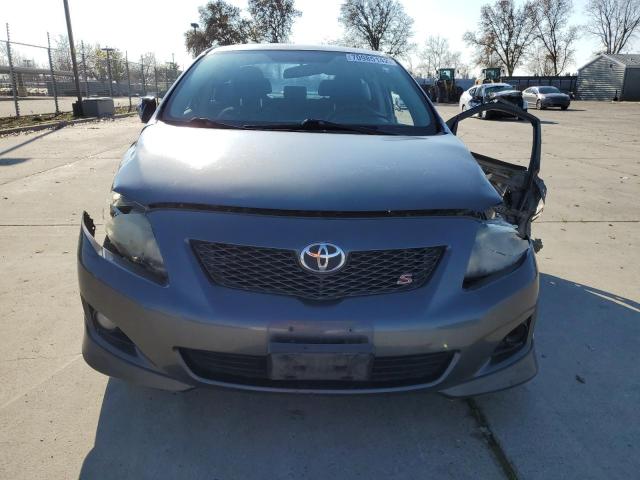 2T1BU4EE4AC500632 - 2010 TOYOTA COROLLA BASE GRAY photo 5