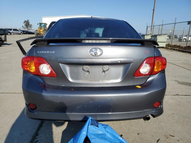 2T1BU4EE4AC500632 - 2010 TOYOTA COROLLA BASE GRAY photo 6