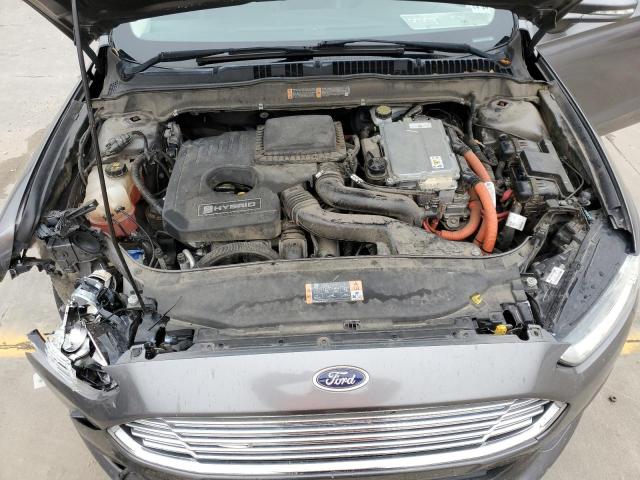 3FA6P0LU5DR181676 - 2013 FORD FUSION SE HYBRID GRAY photo 11