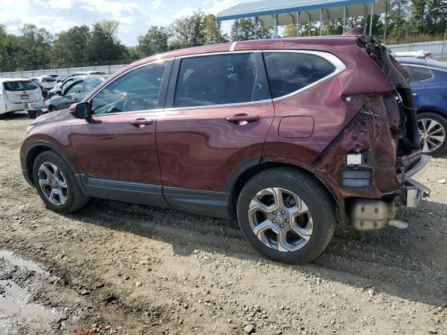 2HKRW1H53KH511168 - 2019 HONDA CR-V EX MAROON photo 2