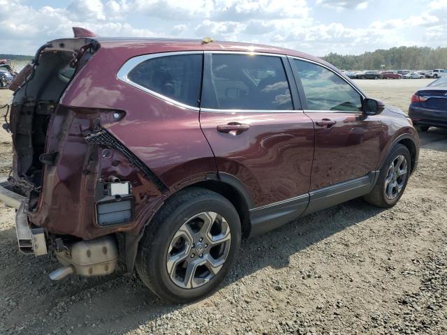 2HKRW1H53KH511168 - 2019 HONDA CR-V EX MAROON photo 3