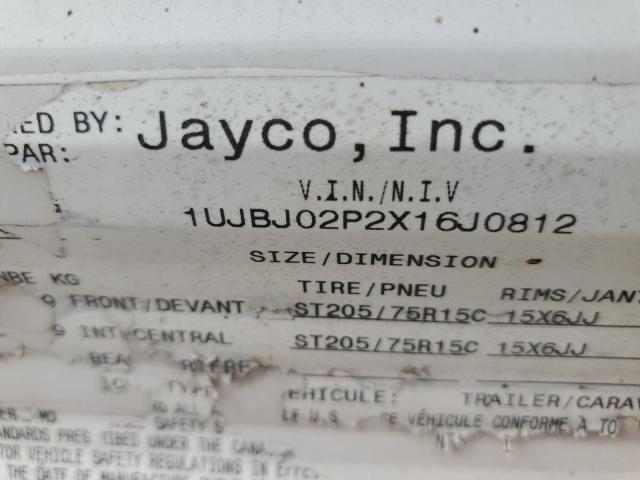 1UJBJ02P2X16J0812 - 1999 JAYC TRAVEL TRL თეთრი ფოტო 10