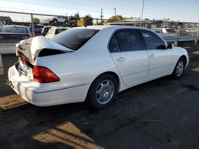 JTHBN30F910005939 - 2001 LEXUS LS 430 WHITE photo 3