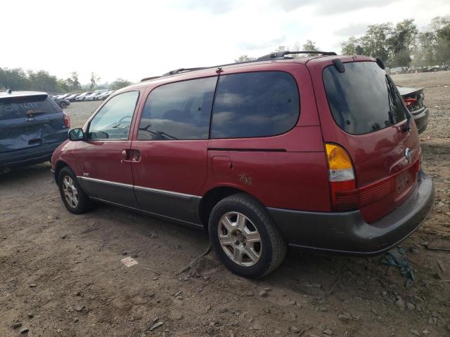 4M2ZV12T31DJ17744 - 2001 MERCURY VILLAGER SPORT RED photo 2