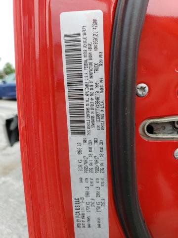 1C6RR7TTXKS646110 - 2019 RAM 1500 CLASS SLT წითელი ფოტო 12