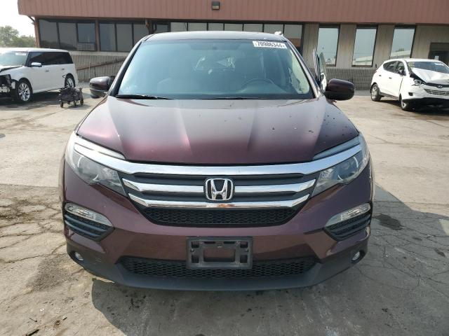 5FNYF6H50GB036450 - 2016 HONDA PILOT EXL BURGUNDY photo 5