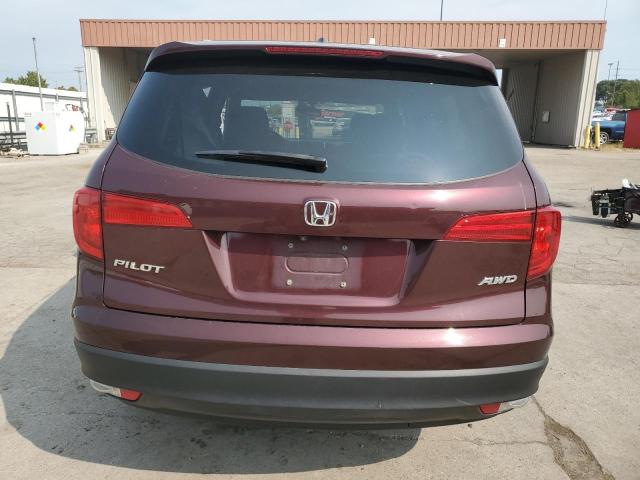 5FNYF6H50GB036450 - 2016 HONDA PILOT EXL BURGUNDY photo 6