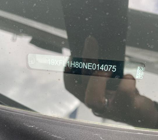 19XFL1H80NE014075 - 2022 HONDA CIVIC SPORT TOURING WHITE photo 10