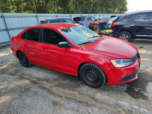 3VW2K7AJ0DM261597 - 2013 VOLKSWAGEN JETTA BASE Qırmızı foto 4