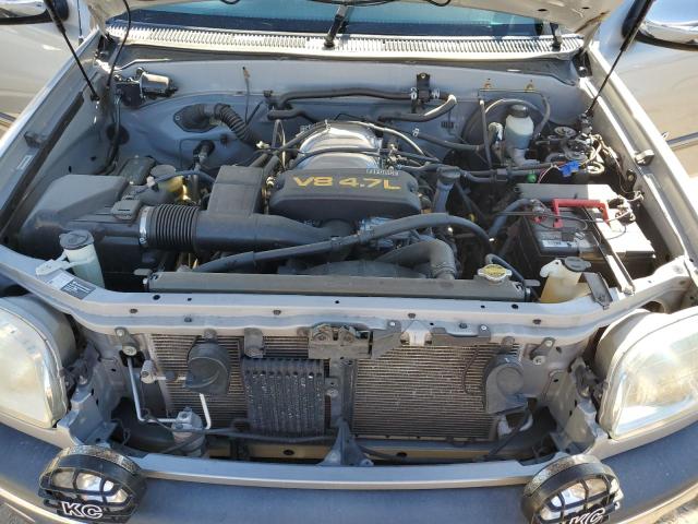 5TBRT34181S172416 - 2001 TOYOTA TUNDRA ACCESS CAB ვერცხლისფერი ფოტო 11