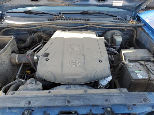 5TEJU62N96Z212036 - 2006 TOYOTA TACOMA DOUBLE CAB PRERUNNER BLUE photo 11