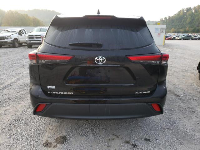 5TDGZRBH0NS226412 - 2022 TOYOTA HIGHLANDER XLE BLACK photo 6