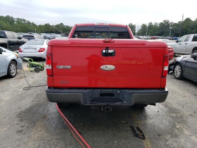 1FTPW14V88FA93884 - 2008 FORD F150 SUPERCREW RED photo 6