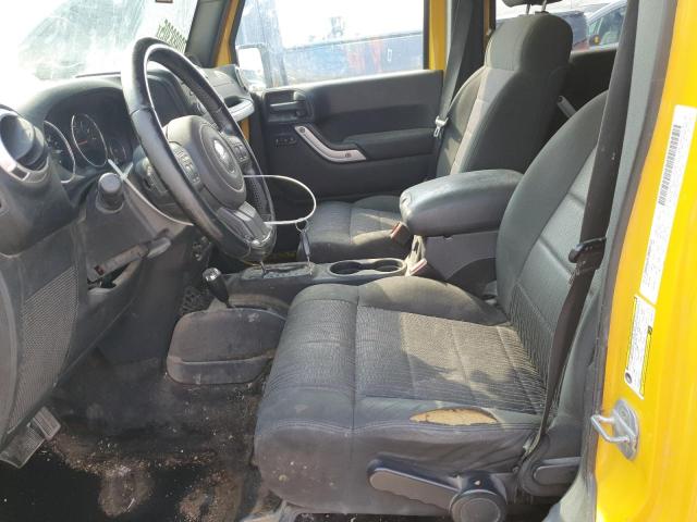 1J4HA5H16BL544475 - 2011 JEEP WRANGLER U SAHARA YELLOW photo 7