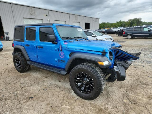 1C4HJXDN5PW671220 - 2023 JEEP WRANGLER SPORT BLUE photo 4