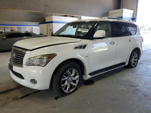 JN8AZ2NE8E9062280 - 2014 INFINITI QX80 WHITE photo 1